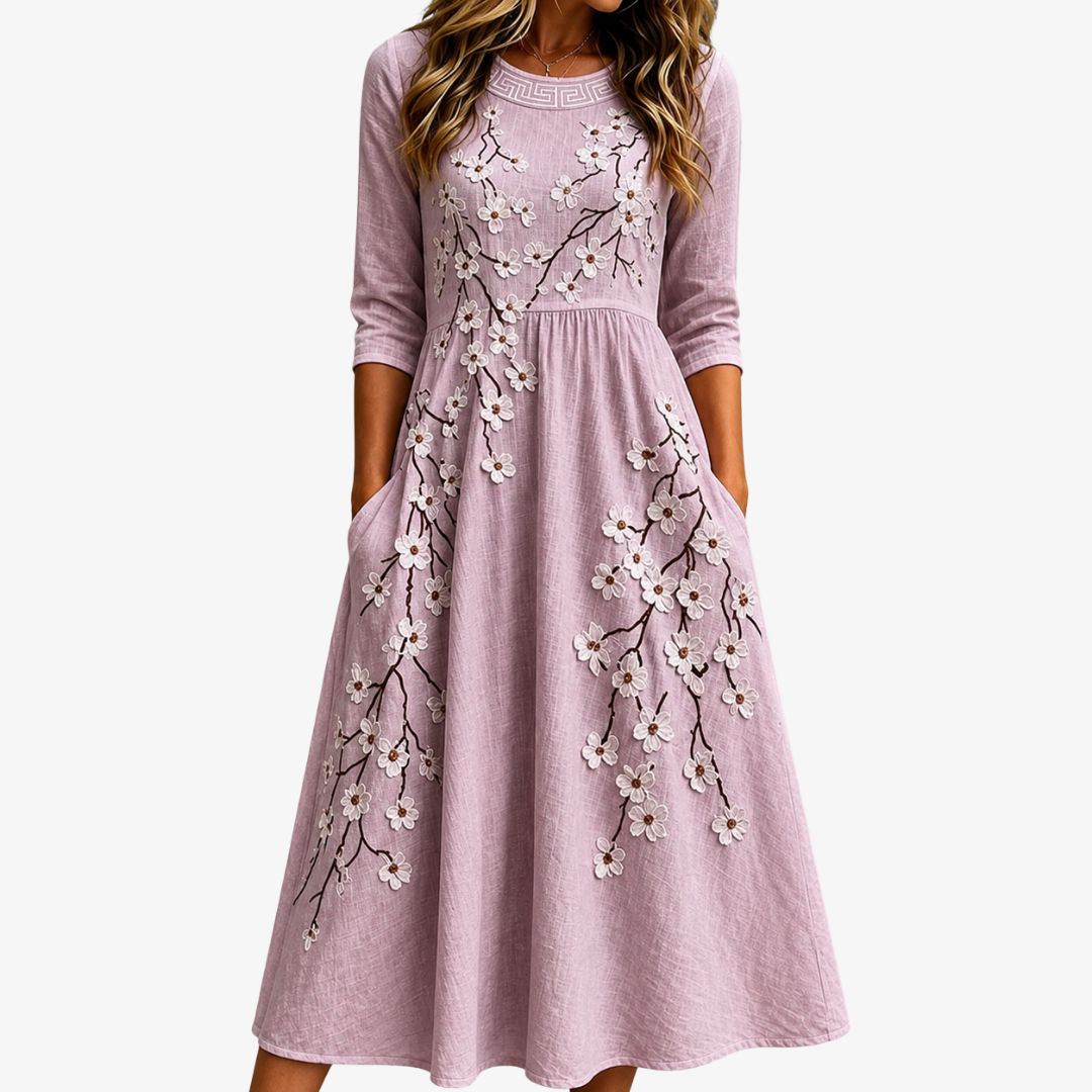 Orchard | Floral Pocket Midi Dress