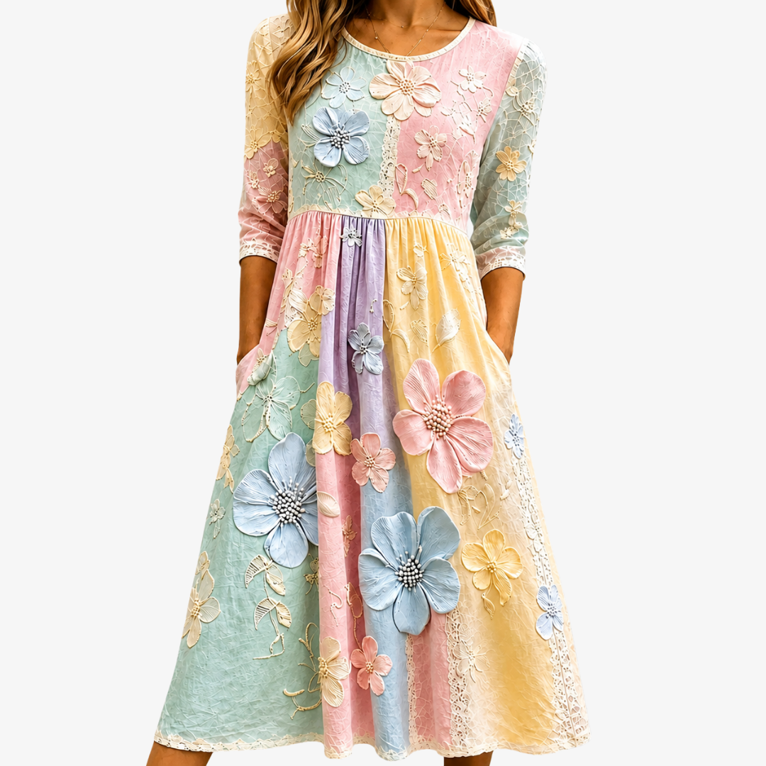 Posy | Floral Pocket Midi Dress