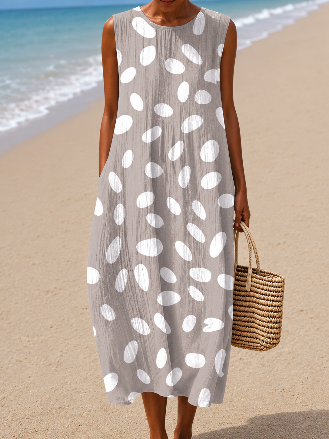Linda™ Sleeveless Midi Dress