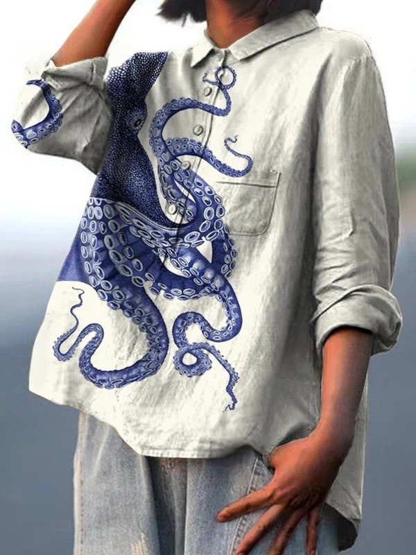 Amelia | Lightweight Elegant Print Top