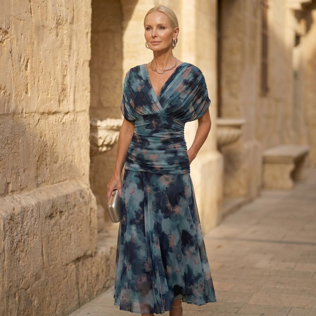 Luna™ Watercolour Blue Dress