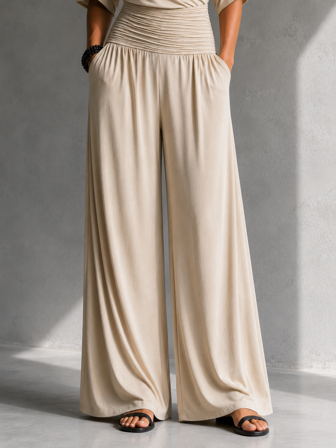 Aurora | Wide-Leg Wrap Jumpsuit