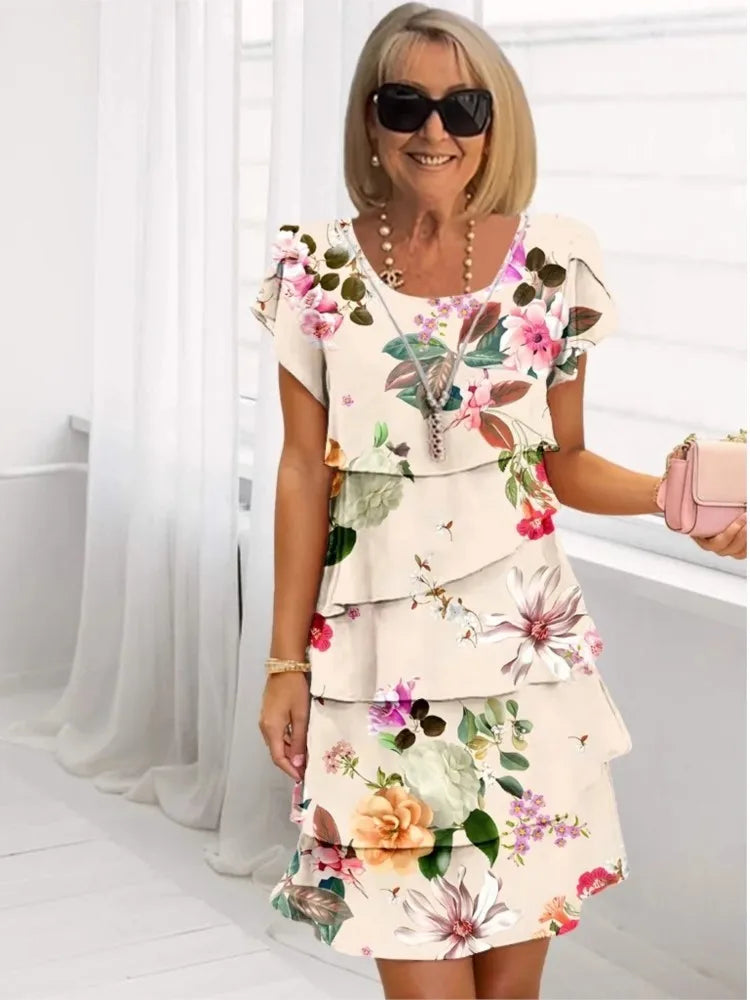 Camille | Ruffle A-Line Dress