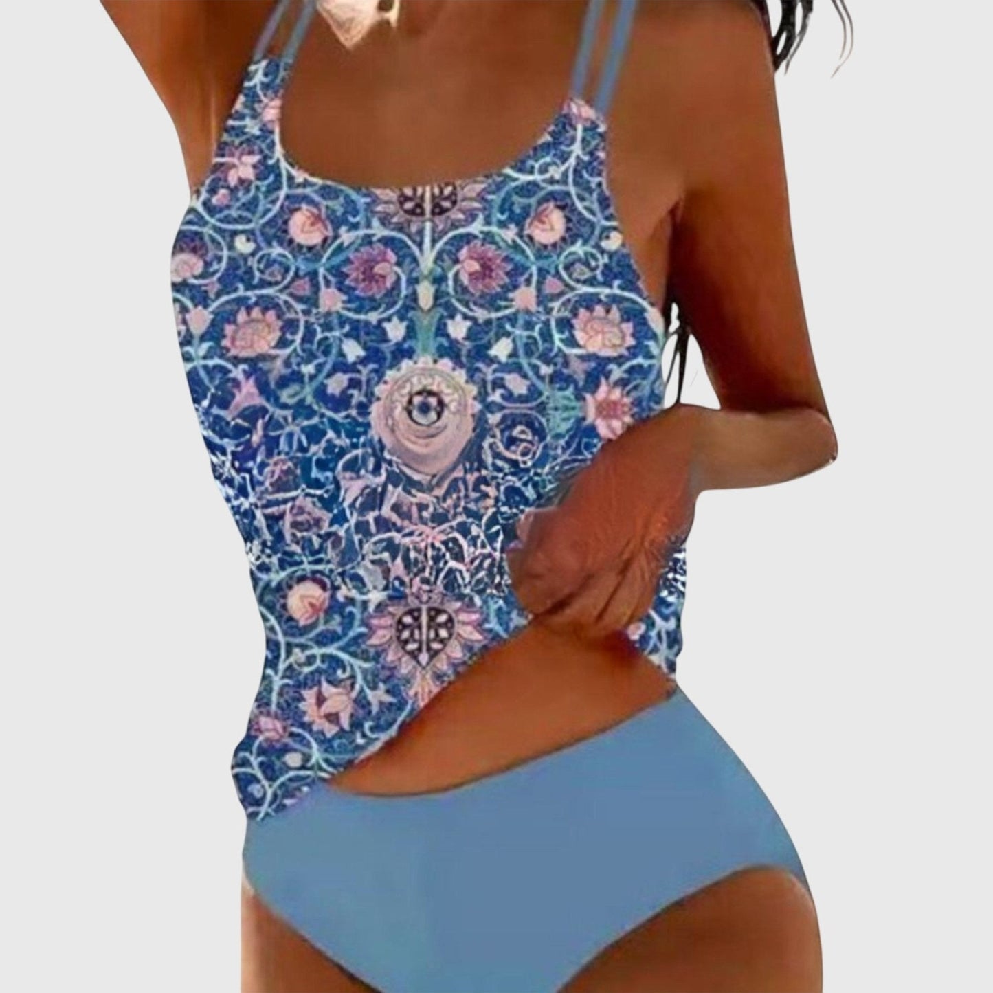 Lina | Exotic Print Swimsuit Set with UV Protection