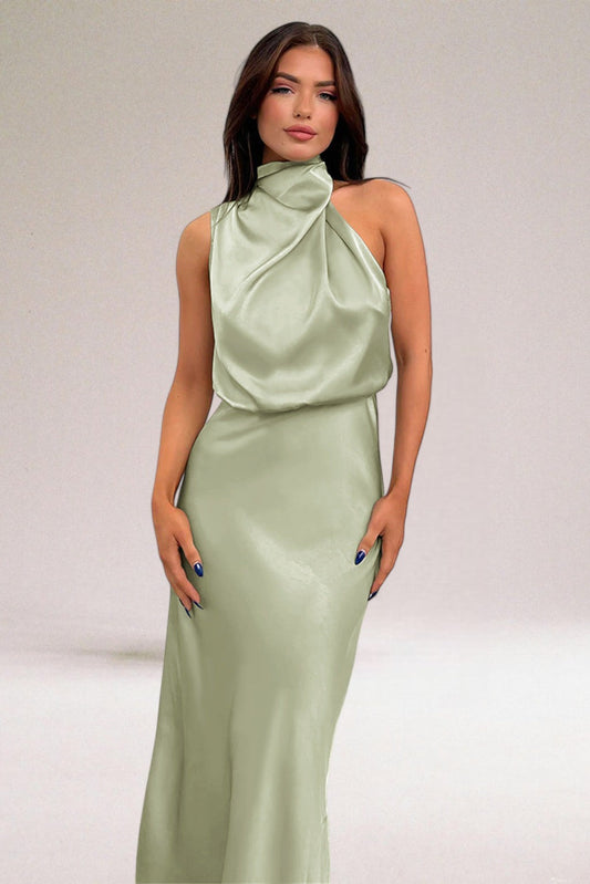 Elara™ | Elegant Satin Evening Dress