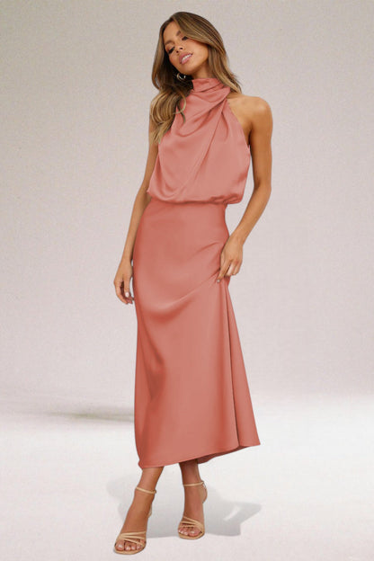 Elara™ | Elegant Satin Evening Dress