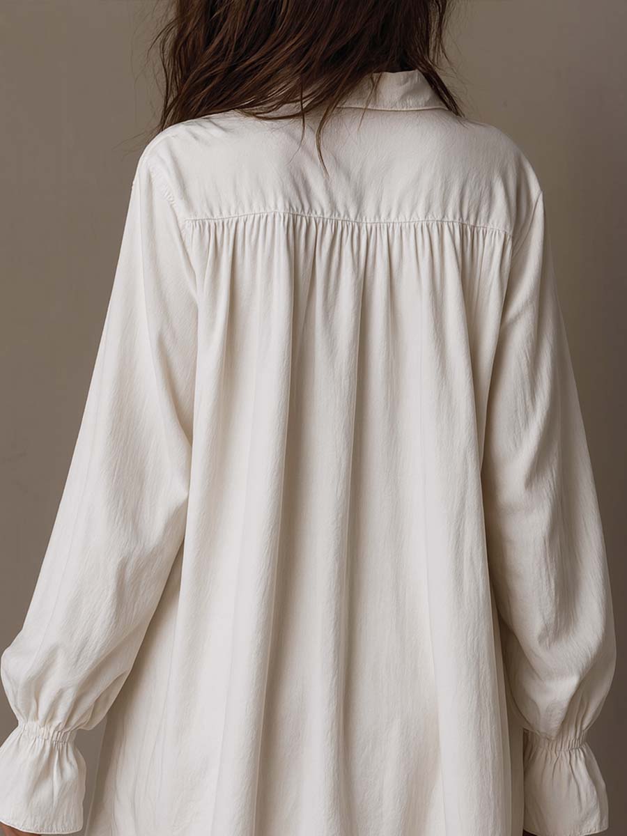 Lucia™ Lace Detail Shirt Mini Dress