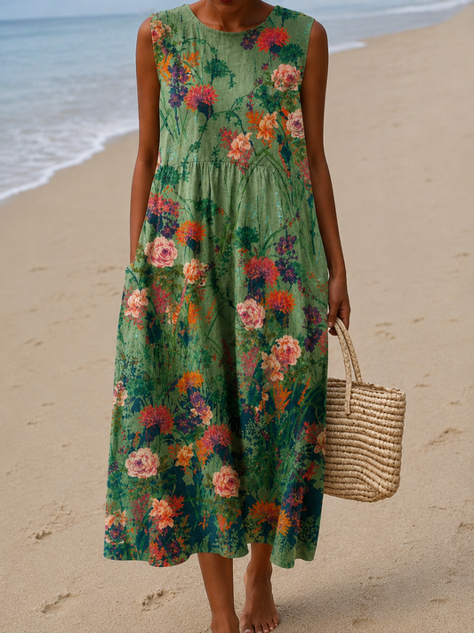 Savannah™ Coastal Print Midi Dress