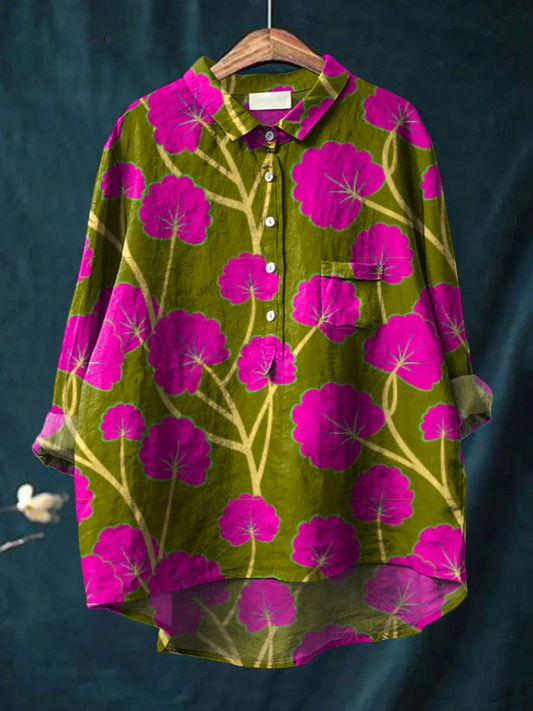 Sophia | Elegant Casual Print Shirt