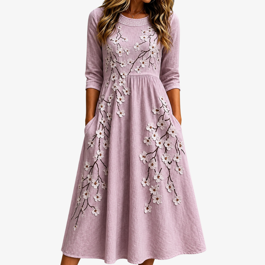 Orchard | Floral Pocket Midi Dress