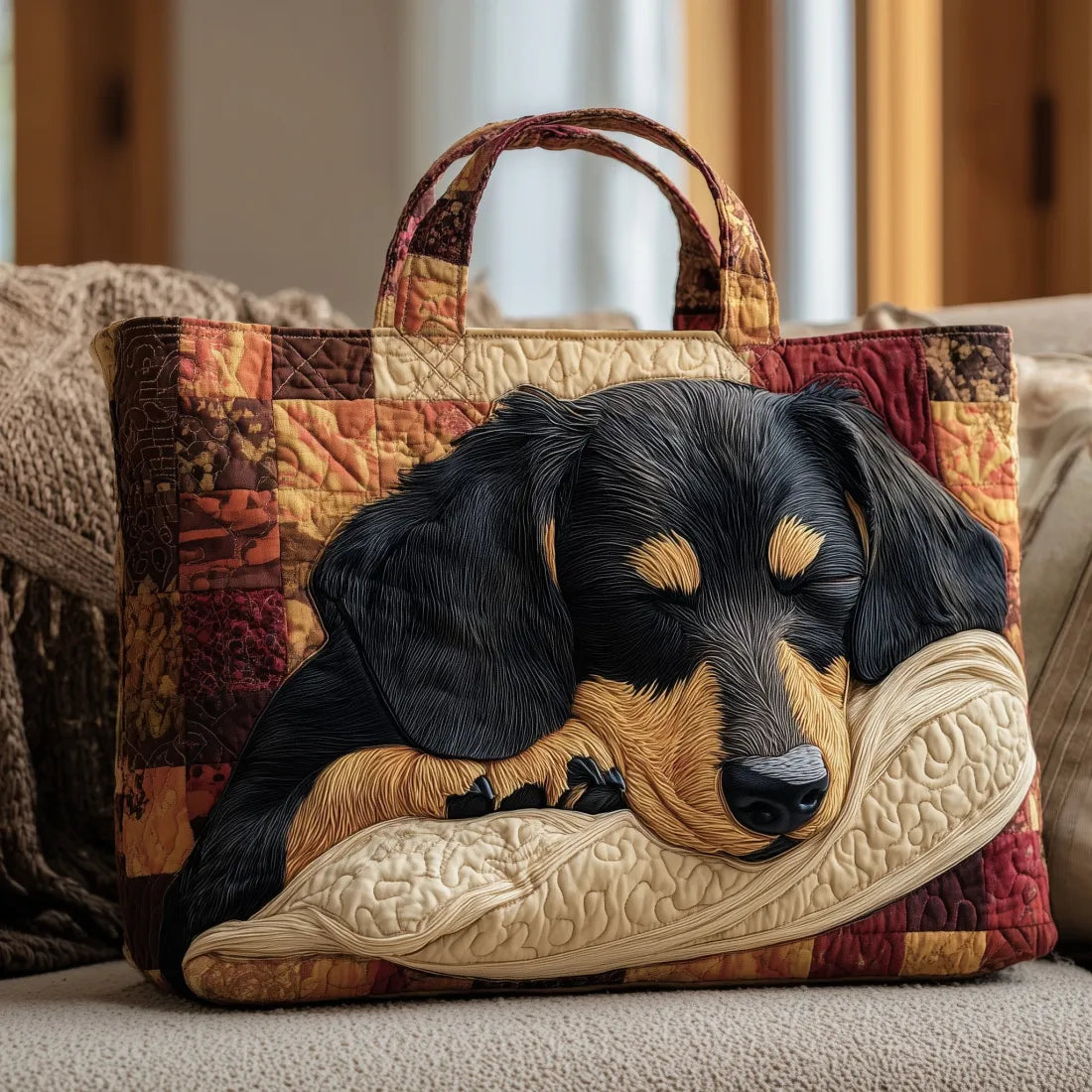 Dachshund | Quilted Tote Bag