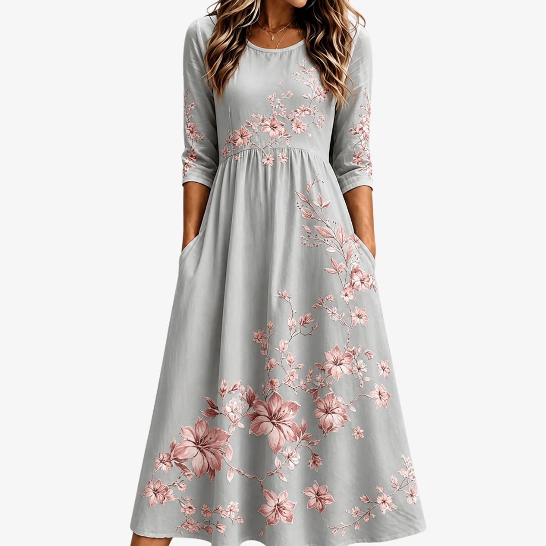 Sable | Floral Pocket Midi Dress