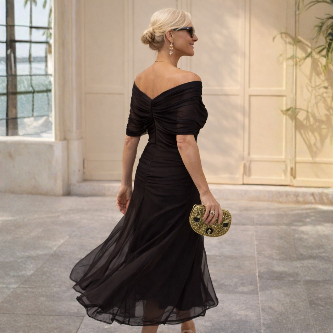 Mikaela™ Off-Shoulder Maxi Gown