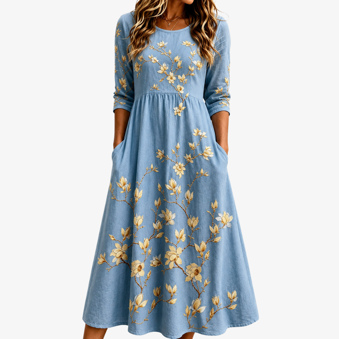 Bluebell | Floral Pocket Midi Dress