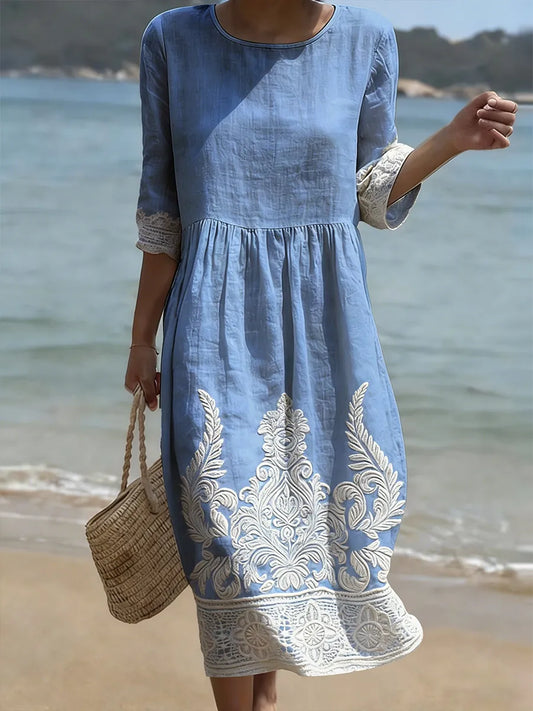 Amber | Floral Midi Dress