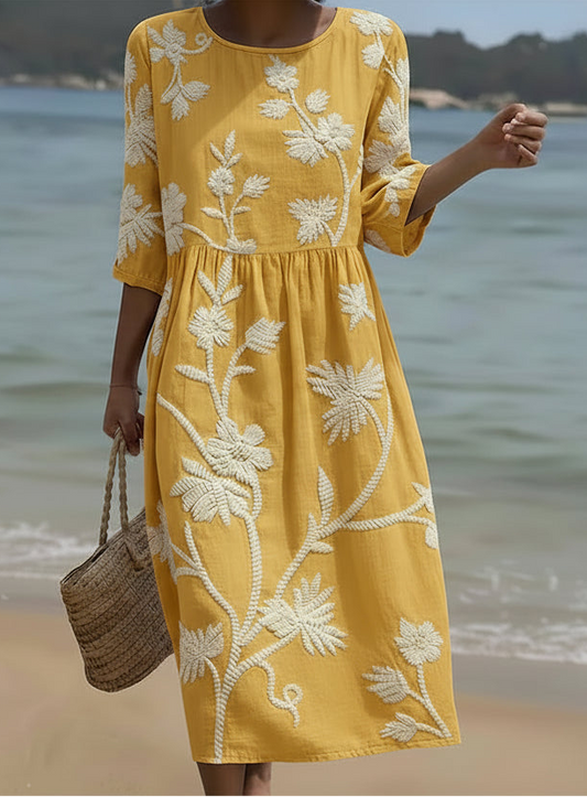 Lauren | Floral Midi Dress