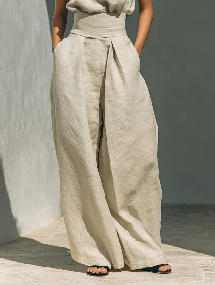 Flora | Minimalist Linen Two-Piece Set