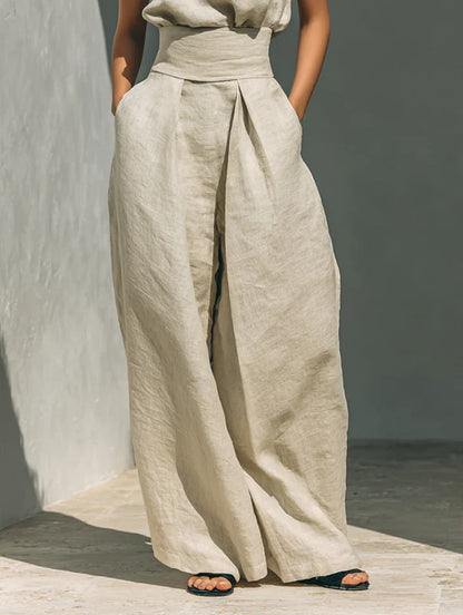 Flora | Minimalist Linen Two-Piece Set
