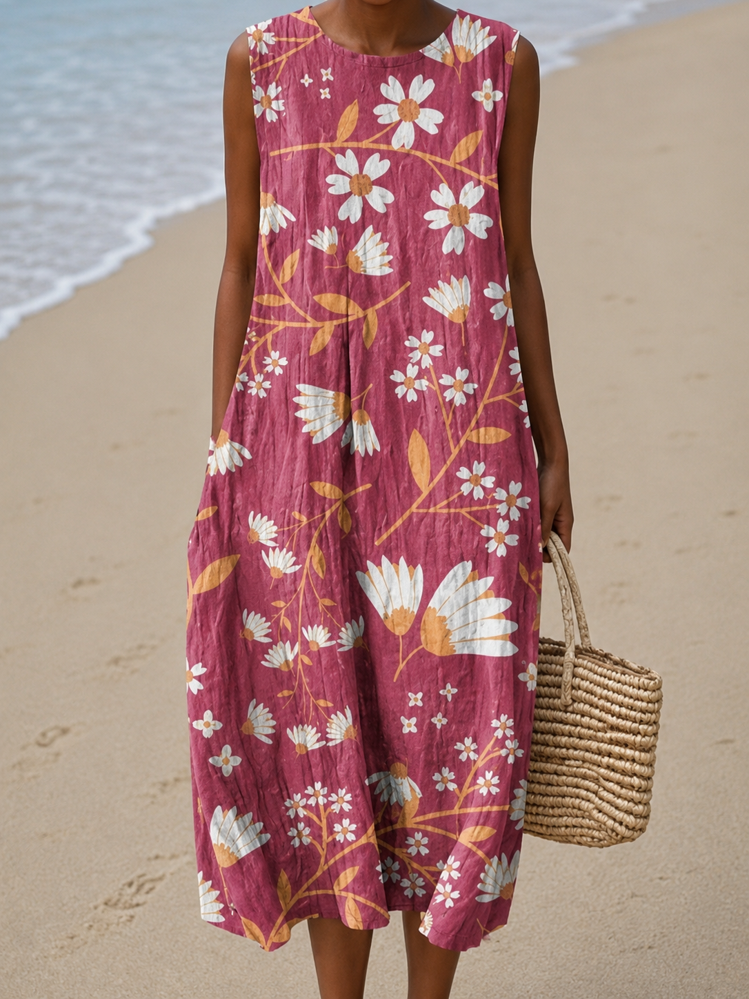 Charlotte™ Coastal Print Midi Dress