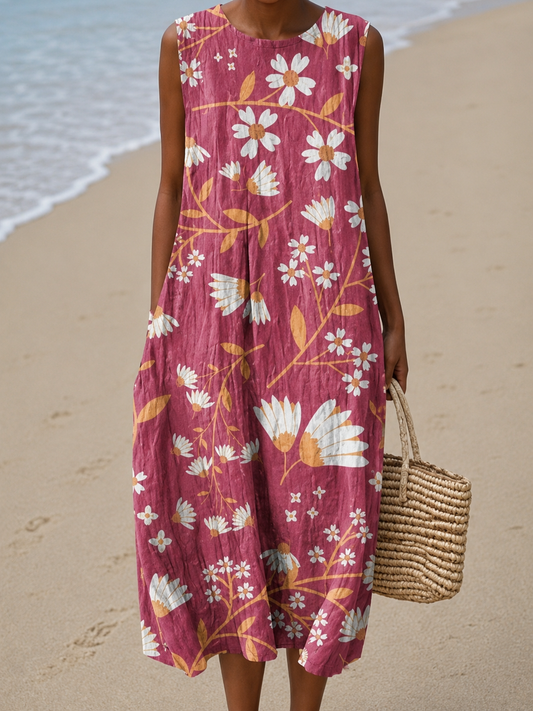 Charlotte™ Coastal Print Midi Dress