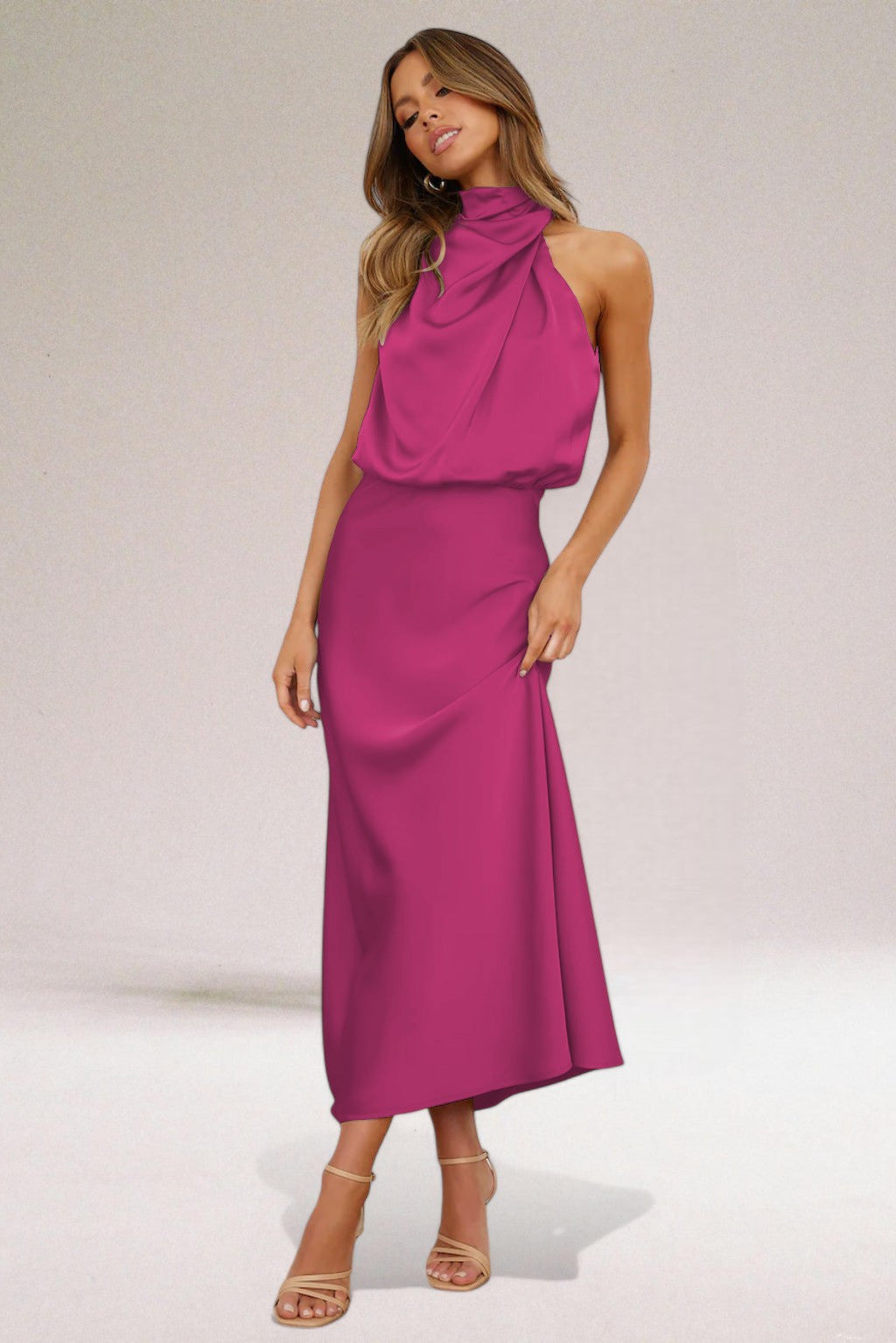 Elara™ | Elegant Satin Evening Dress