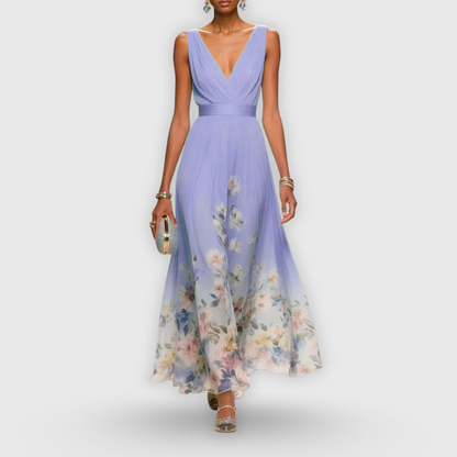 Celeste | Ombre Floral Hem Maxi Dress