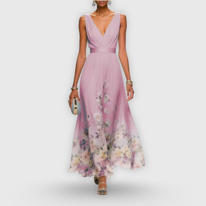 Celeste | Ombre Floral Hem Maxi Dress