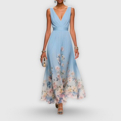 Celeste | Ombre Floral Hem Maxi Dress