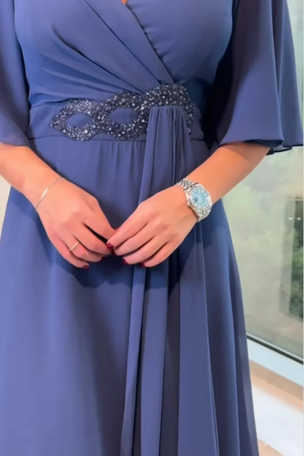 Evelyn | Elegant Chiffon Maxi Dress