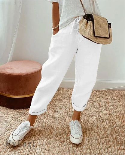 Harper | Relaxed Linen Casual Trousers