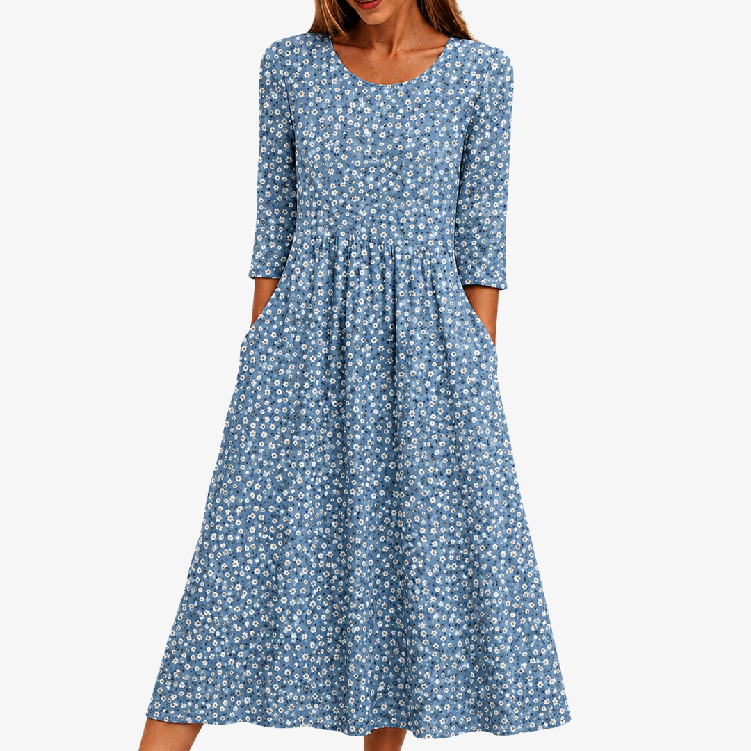 Blythe | Easy-Wear Floral Midi Dress