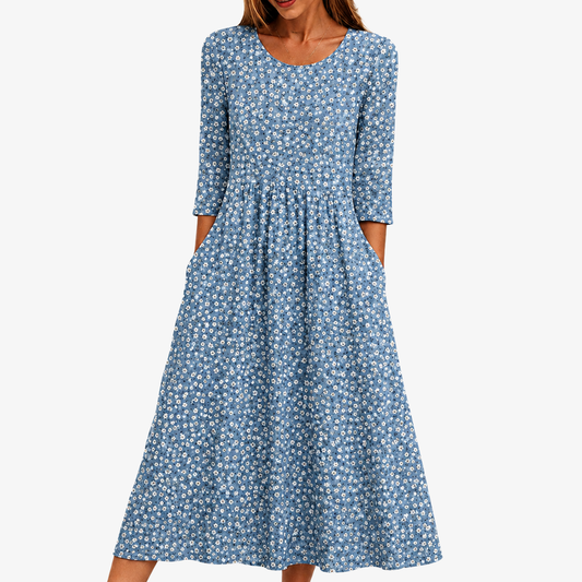 Blythe | Easy-Wear Floral Midi Dress