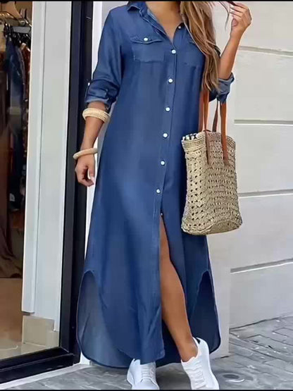 Harper™ | Denim Shirt Dress