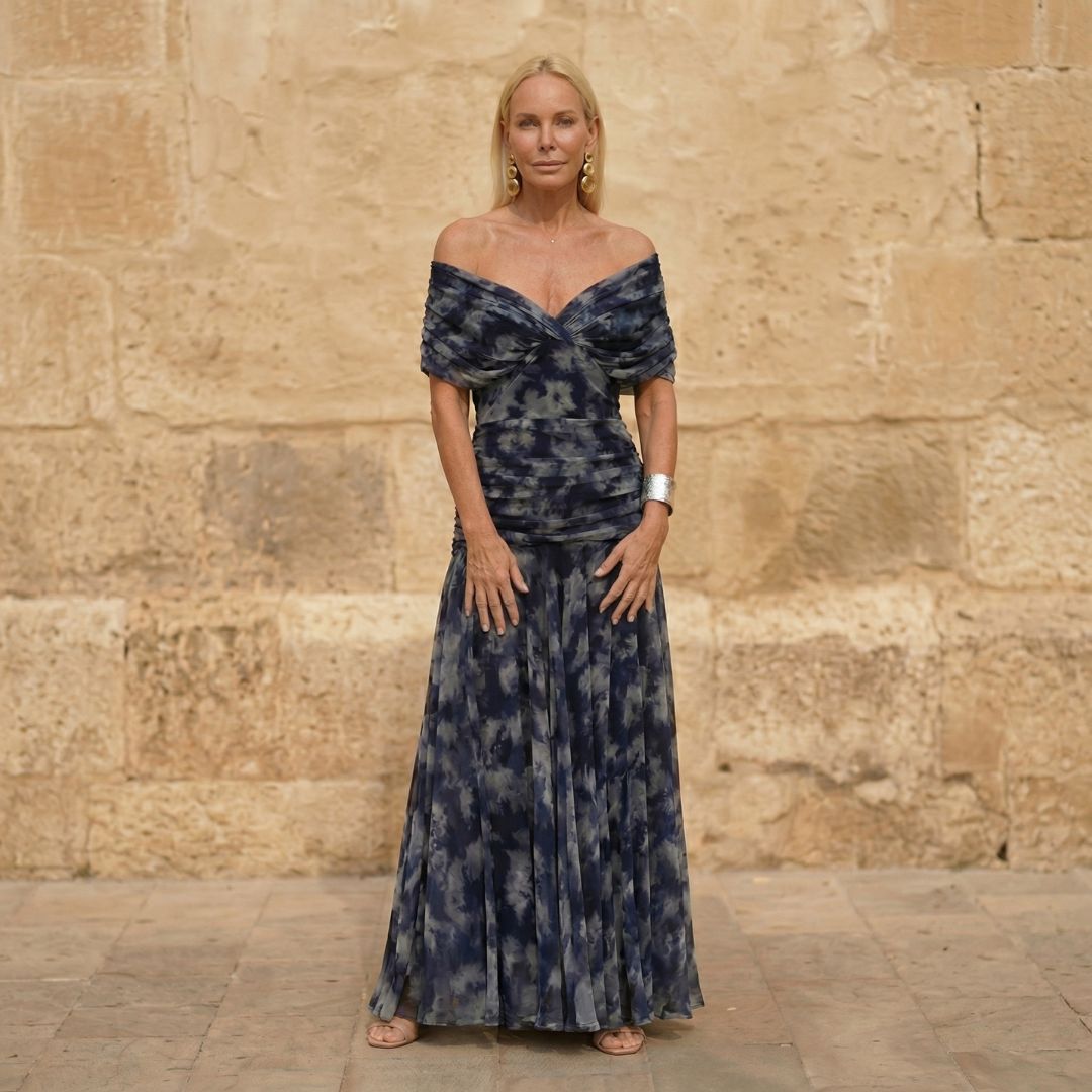 Melissa™ Navy Flowing Dress