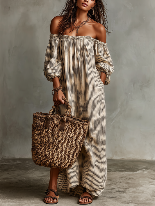 Eliana | Flowing Off-Shoulder Maxi Dress