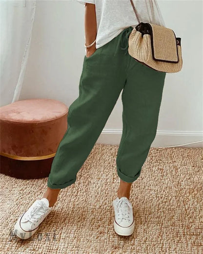 Harper | Relaxed Linen Casual Trousers