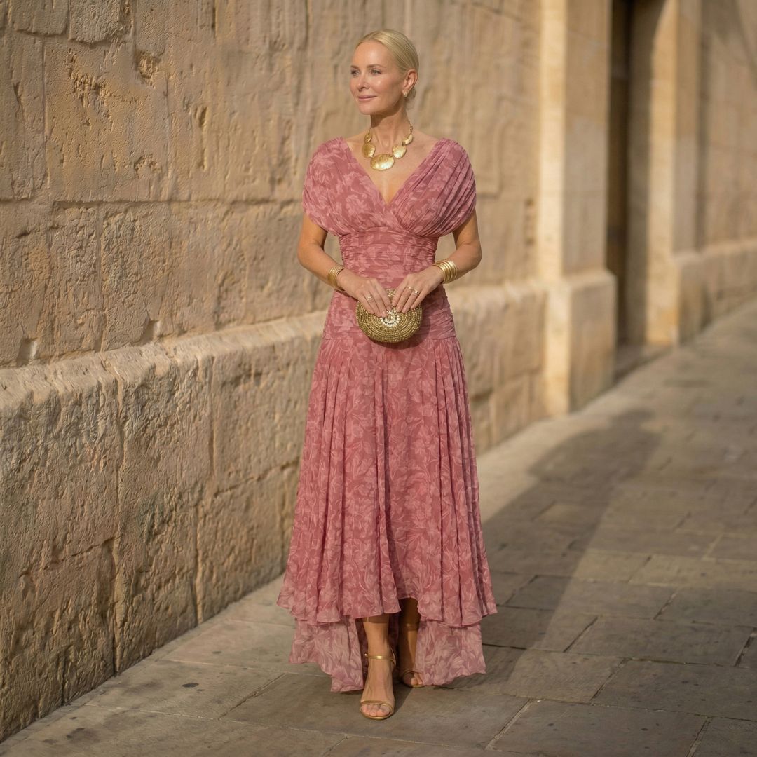 Amelia™ Flowing Pink Dress