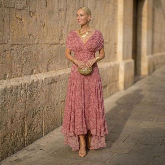 Amelia™ Flowing Pink Dress