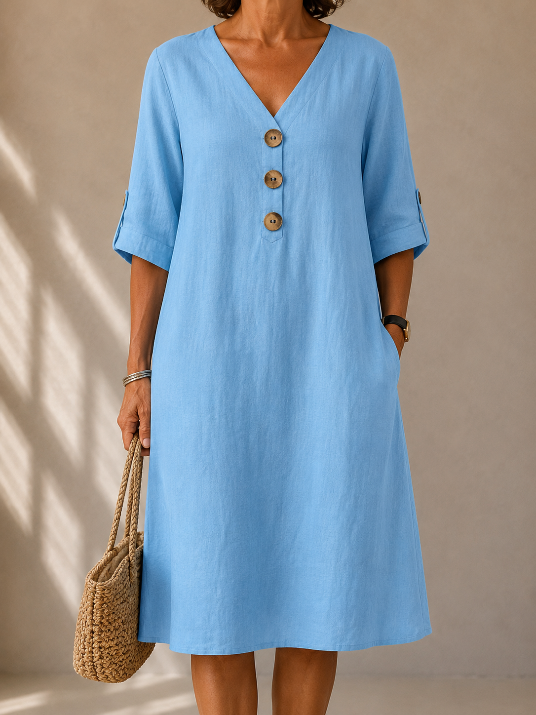 Amelia™ Button Dress