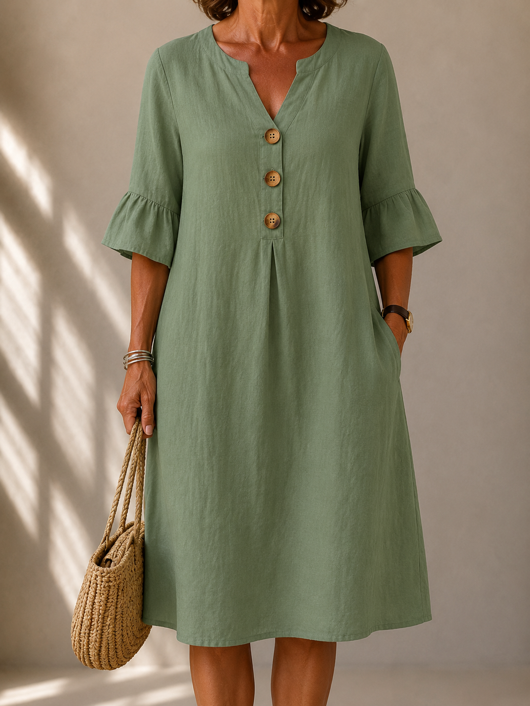 Margaret™ Button Dress