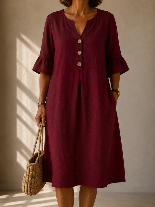 Clara™ Button Dress