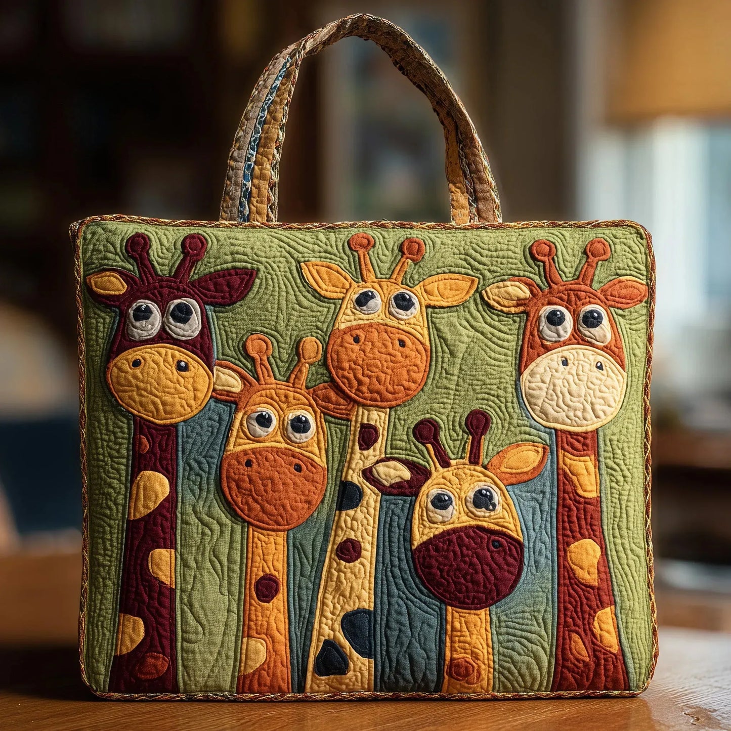 Giraffe | Quilted Tote Bag
