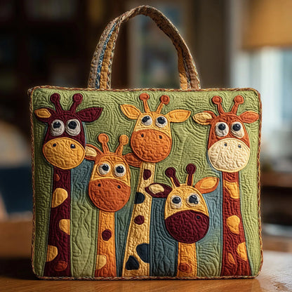 Giraffe | Quilted Tote Bag