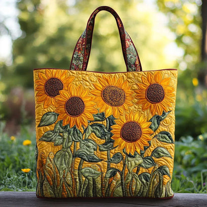 Sunflowers | Quilted Tote Bag
