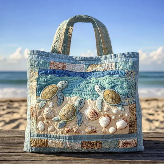 Sea Turtles | Quilted Tote Bag