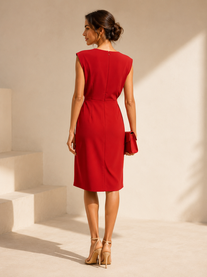 Josephine™ Draped Midi Dress