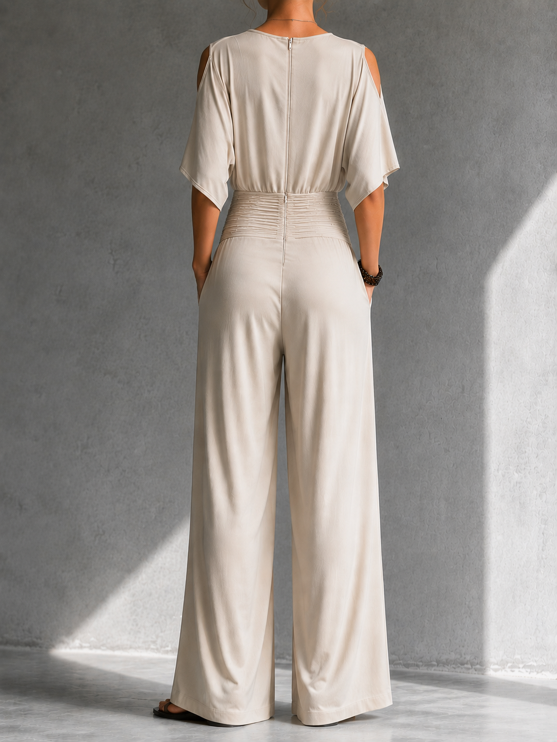 Aurora | Wide-Leg Wrap Jumpsuit