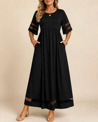 Aubrey™ Tummy-Smoothing A-Line Midi Dress