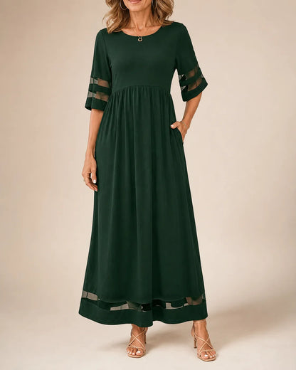 Aubrey™ Tummy-Smoothing A-Line Midi Dress