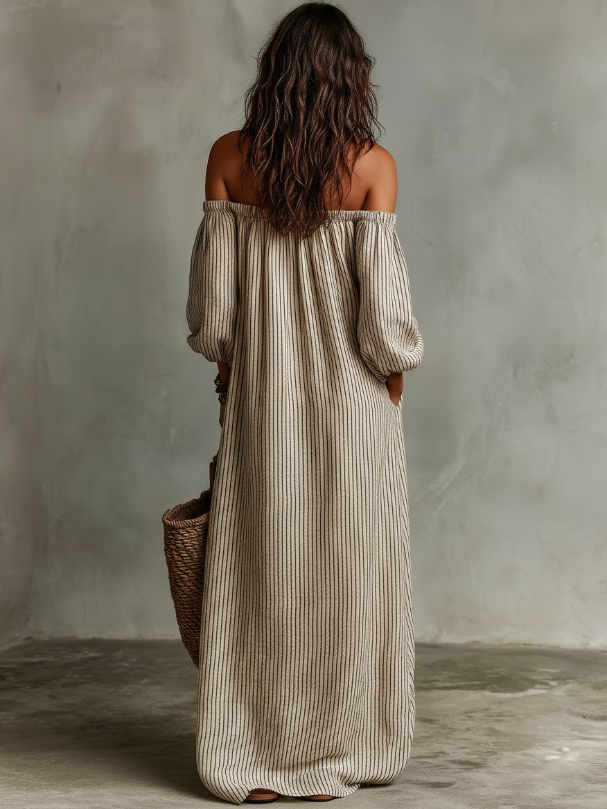 Eliana | Flowing Off-Shoulder Maxi Dress